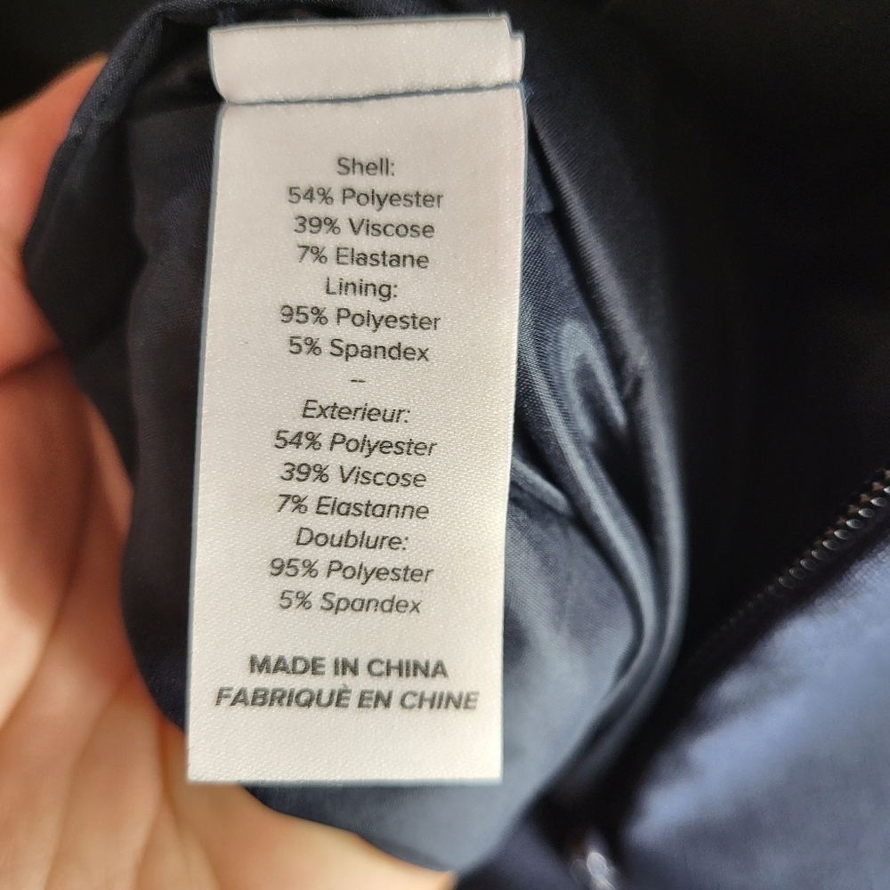 Cinq A Sept Alison Dress in Navy Blue Size 8 - Picture 11 of 11
